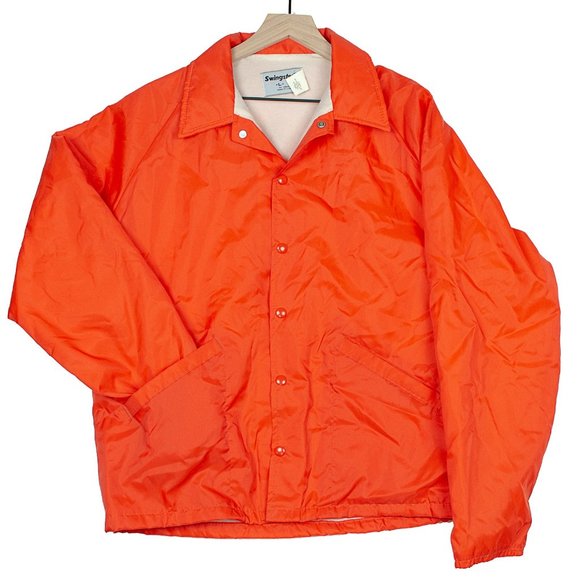 Vintage USA Swingster Orange Nylon Jacket - Picture 1 of 4